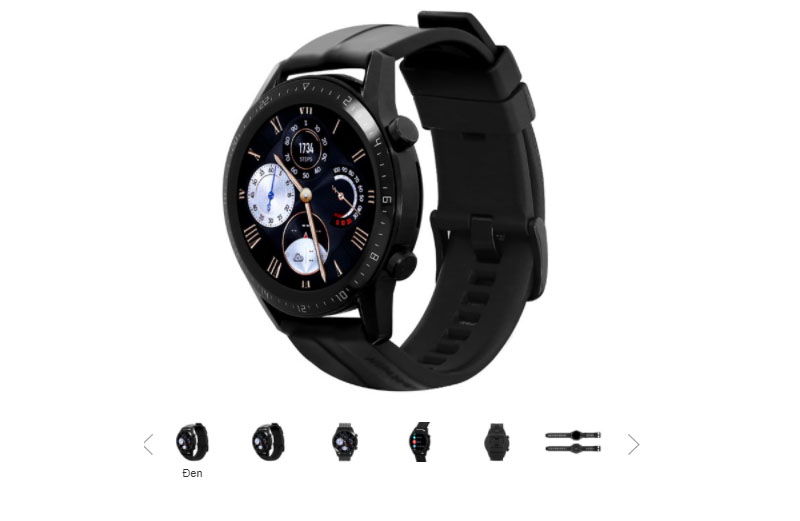 Truy cập thư viện hình ảnh đi kèm với sản phẩm để tìm và xem mặt của smartwatch